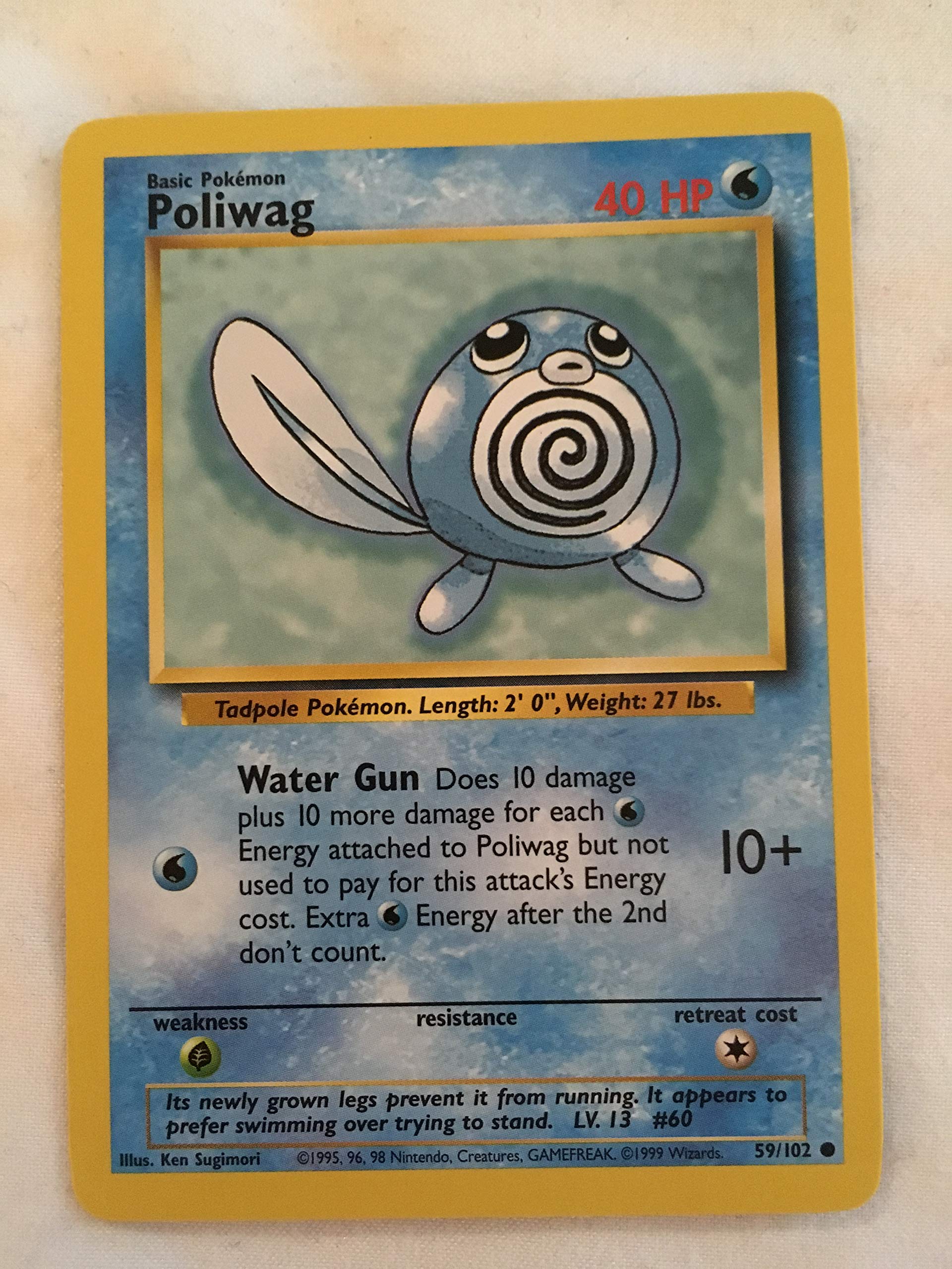 Pokemon - Poliwag (59/102) - Base Set : Buy Online at Best Price in KSA