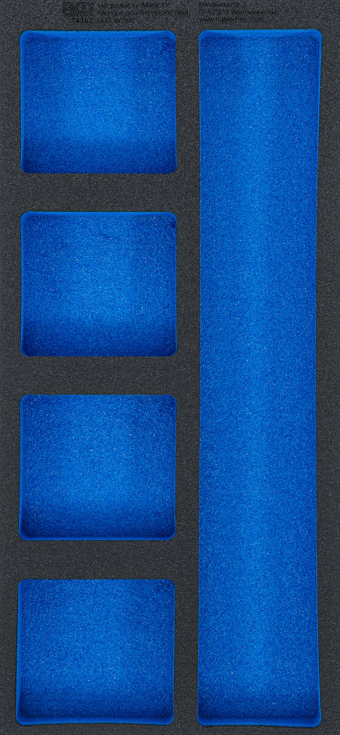 Vassoio Portautensili 1/3 - 3 Compartimenti, In Schiuma Resistente, 408x189x32mm | Per Carri O Officine - Foto 8