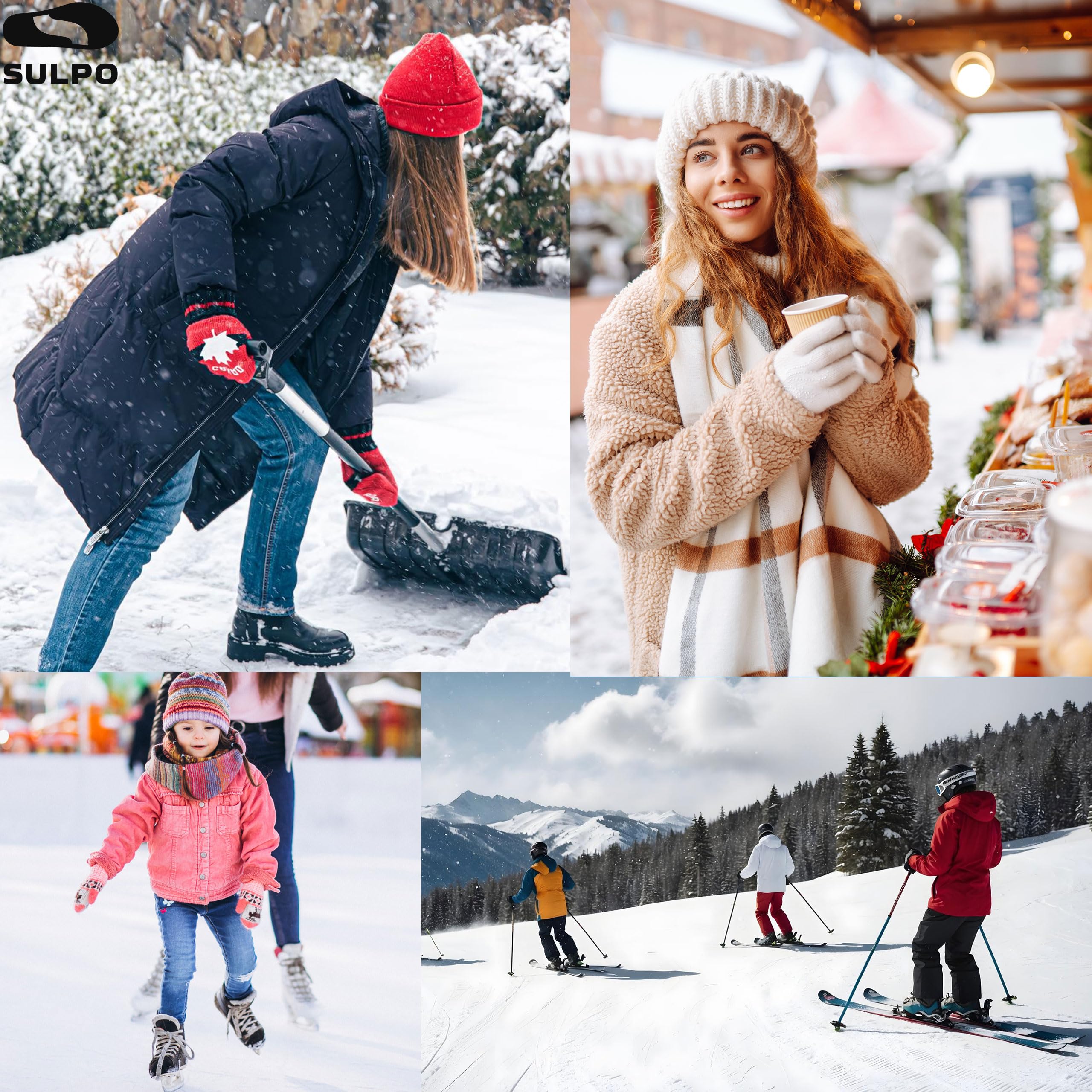 SULPO Chauffe-mains - Chaufferette activée par l'air, mains chaudes pendant 8 heures, coussinets chauffants pour gants et chauffe-doigts, idéal pour les activités de plein air et les jours froids