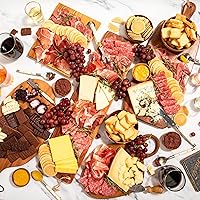 Vista 2 de igourmet Mega Gourmet Assortment for 20 - Imported Cheeses, Cured Meats & Accompaniments - Perfect for Large Celebrations - Includes Grana Padano