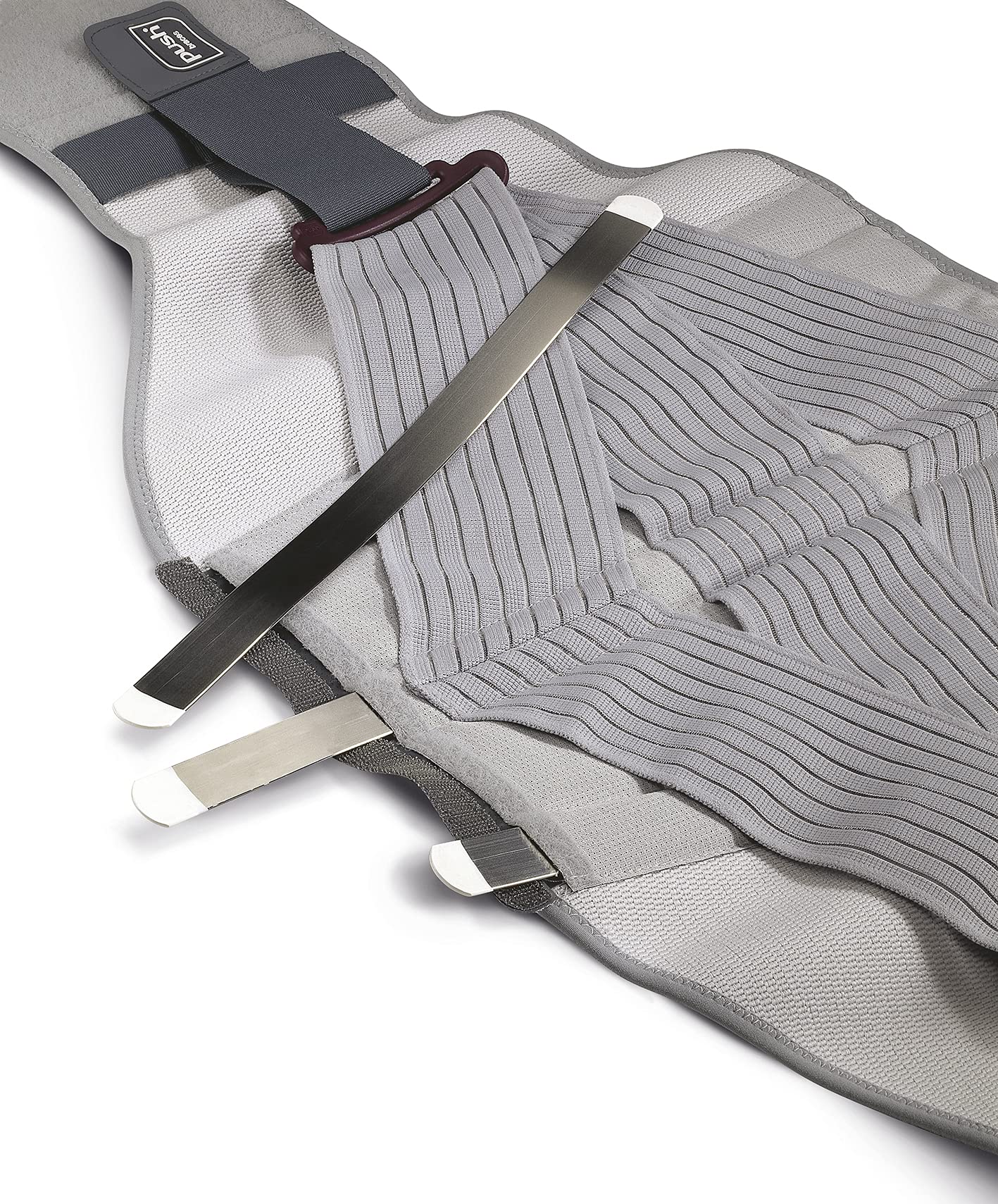 Push med Rückenbandage – Wirbelsäulenstütze, Rehabilitation, eleasticated, verstellbar, Unisex, passt unter Kleidung, anpassen, Schmerzlinderung 2