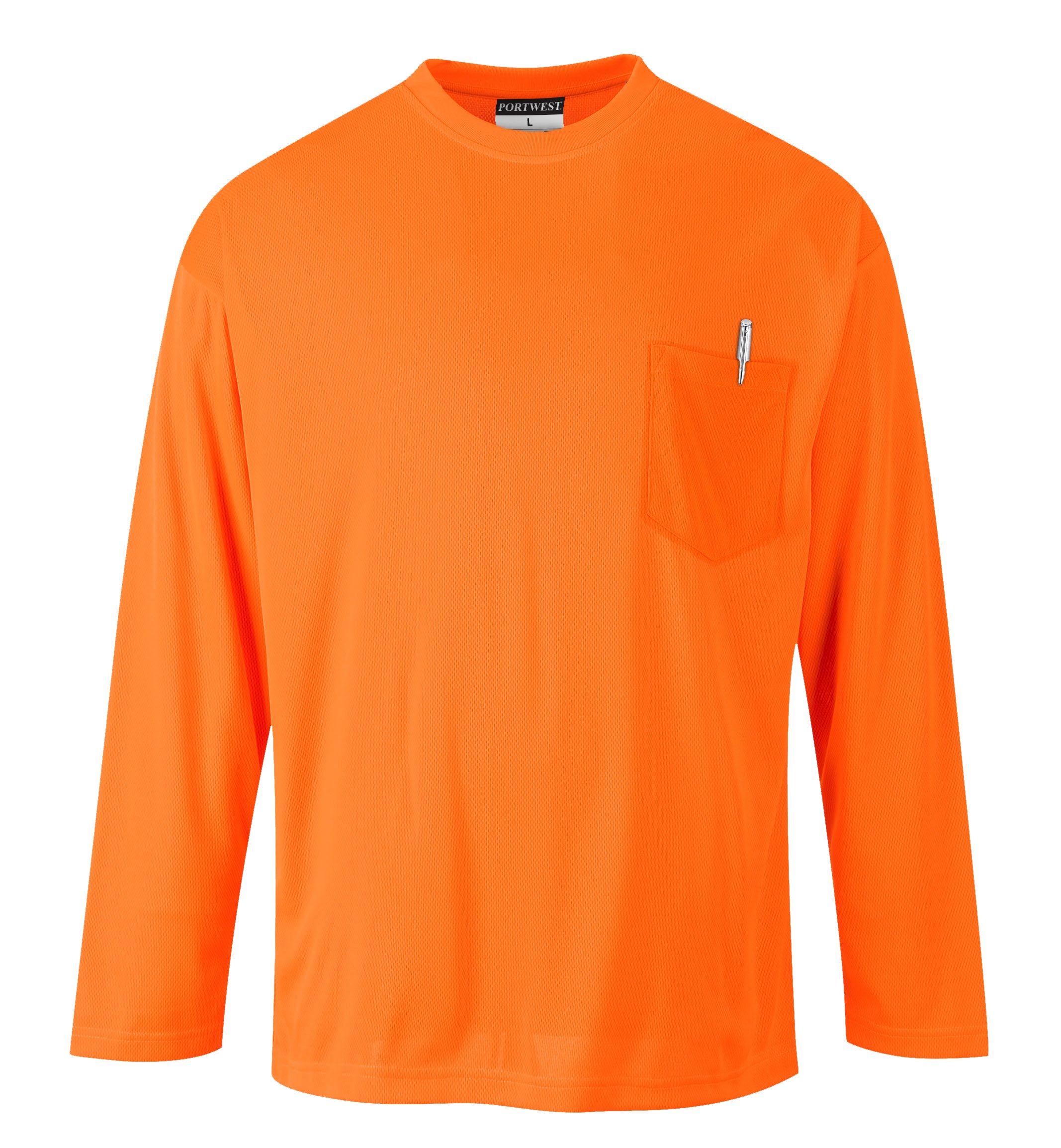 Portwest T-Shirt Manches Longues à Poche Day-Vis