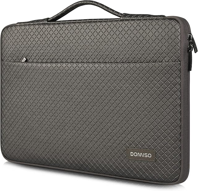 DOMISO 13.3" Waterproof Laptop Sleeve Case with Handle Notebook Bag for 13-13.3 Inch Laptops/HP Spectre 13 ENVY 13 / Dell Inspiron 13 XPS 13 / Lenovo YOGA 720 / ASUS/Acer, Silver Gray