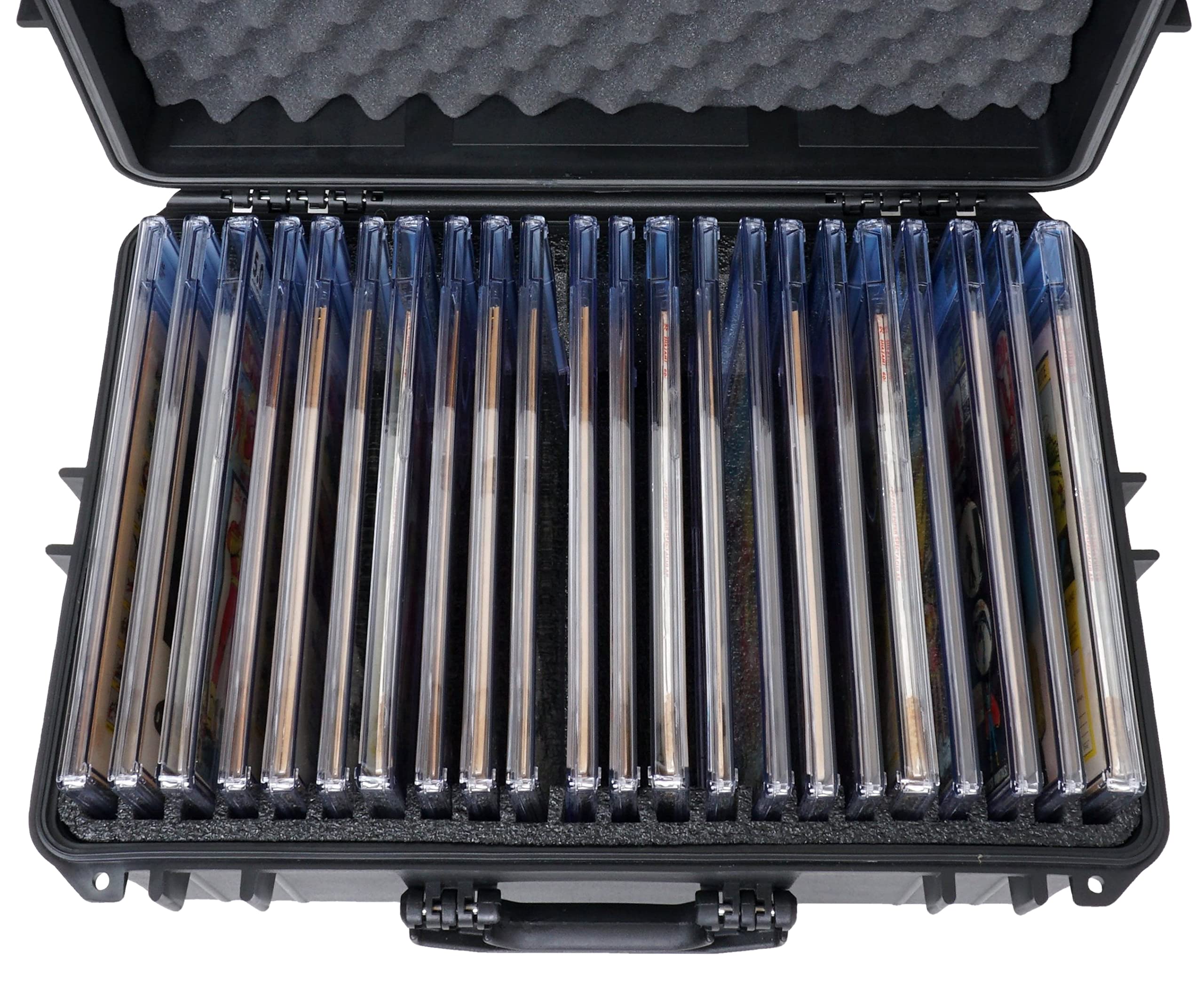 Case Club 22-36 Graded Comic Slab Waterproof Case Fits CGC CBCS PGX EGS Graded Slabs- Comic Book Collector Storage Box - Travel Holder for Graded Slabs, Sleeves, & Loose Comics