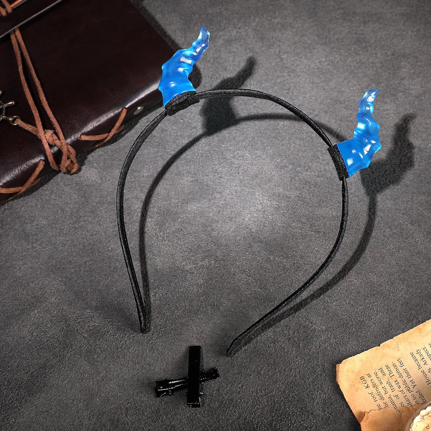 MOSTORY Mini Devil Horns Headband - Horn Hairband for Adult Halloween Cosplay Photo Shoot - Image 4