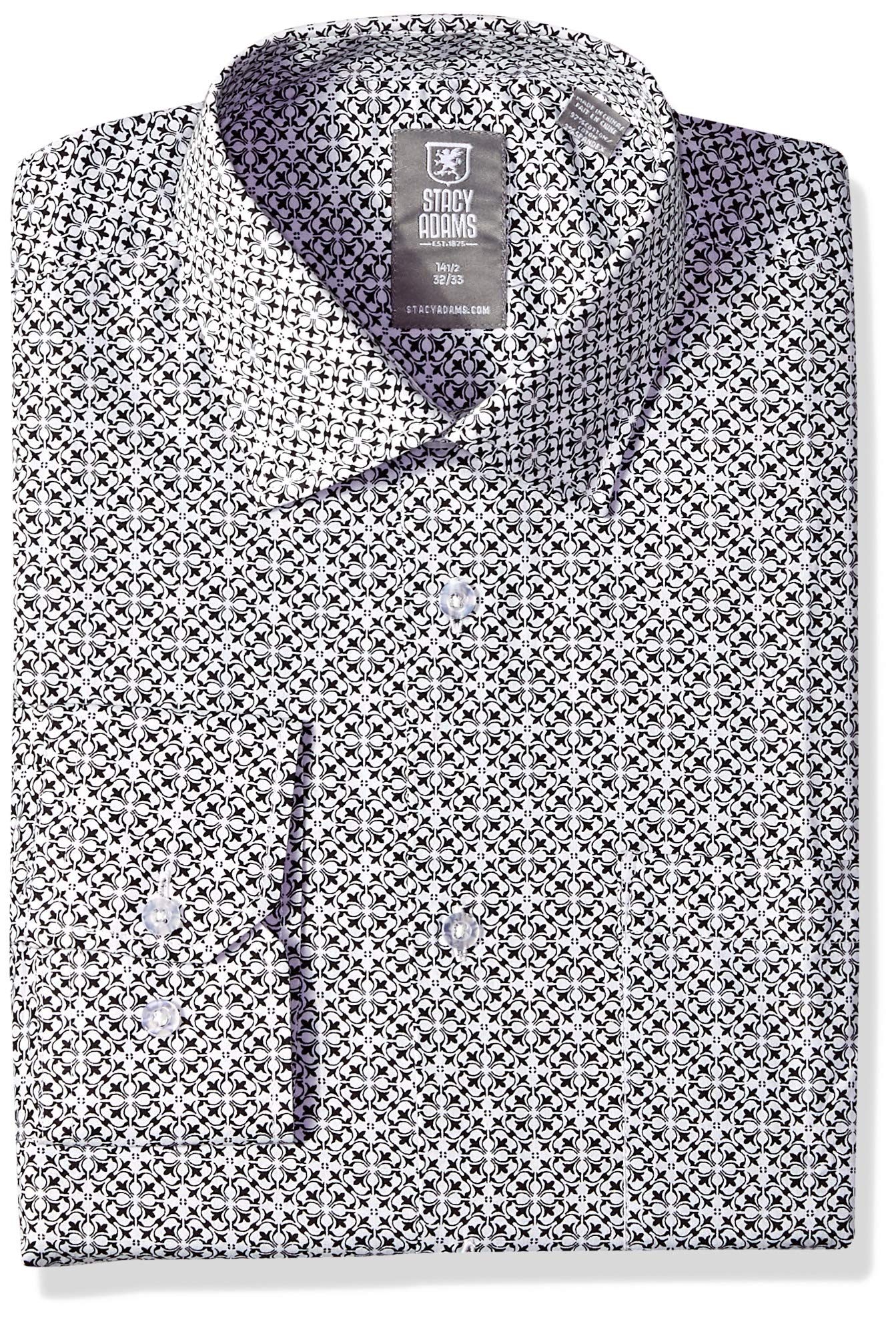 Men's Decor Print Modern Fit Dress Shirt