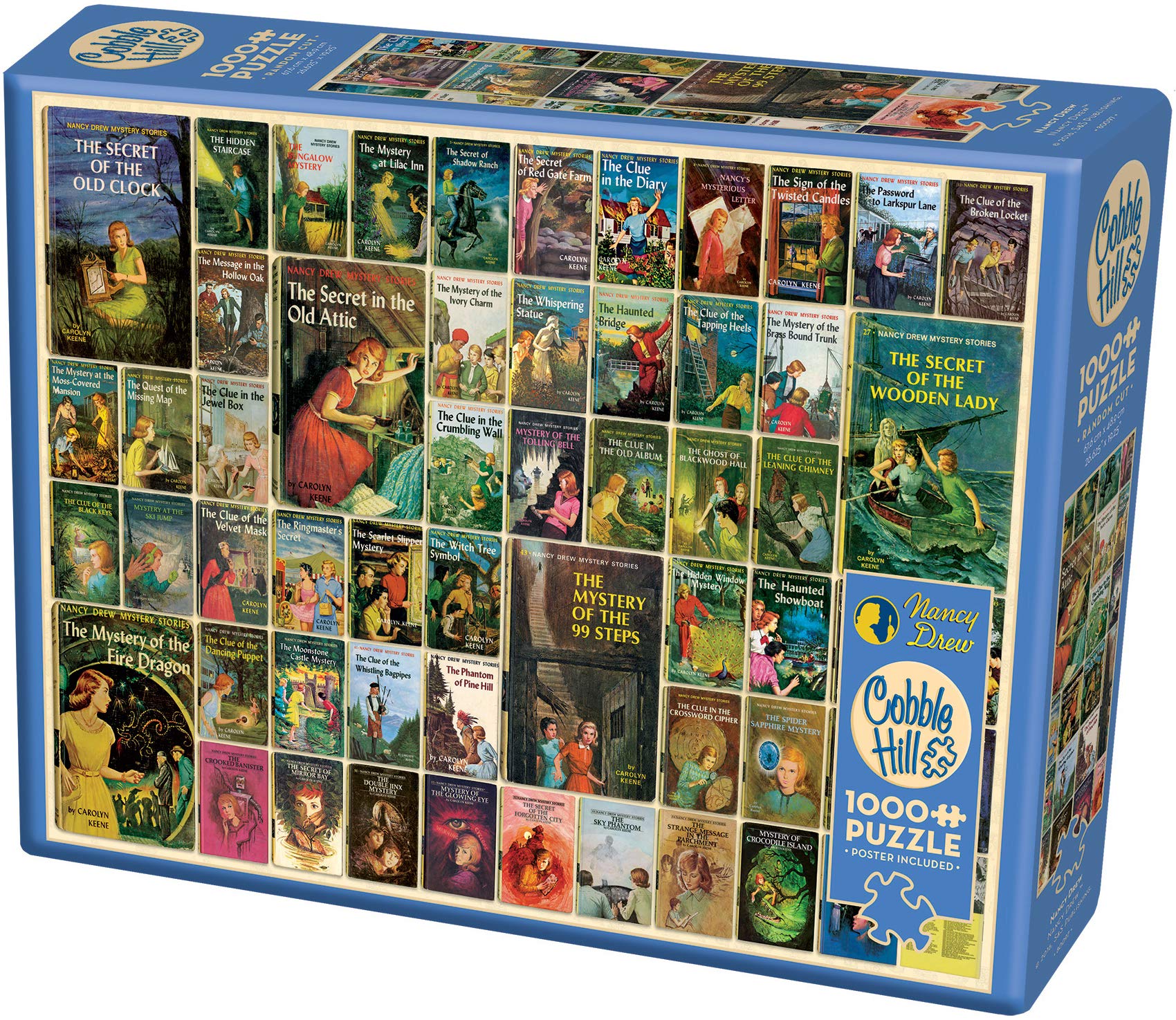 COBBLE HILL 1000 Pieces 26.625"X19.25" Nancy Drew Jigsaw Puzzle, Nancy Drew