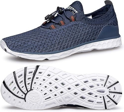 This photo in our wet wading shoes reviews shows DOUSSPRT Men's Water Shoes.