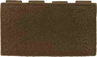 SERMILITAR Klett-Panel Für Molle-Rucksack - 19x9cm & 16x9cm Schwarz/Kojote/Oliv