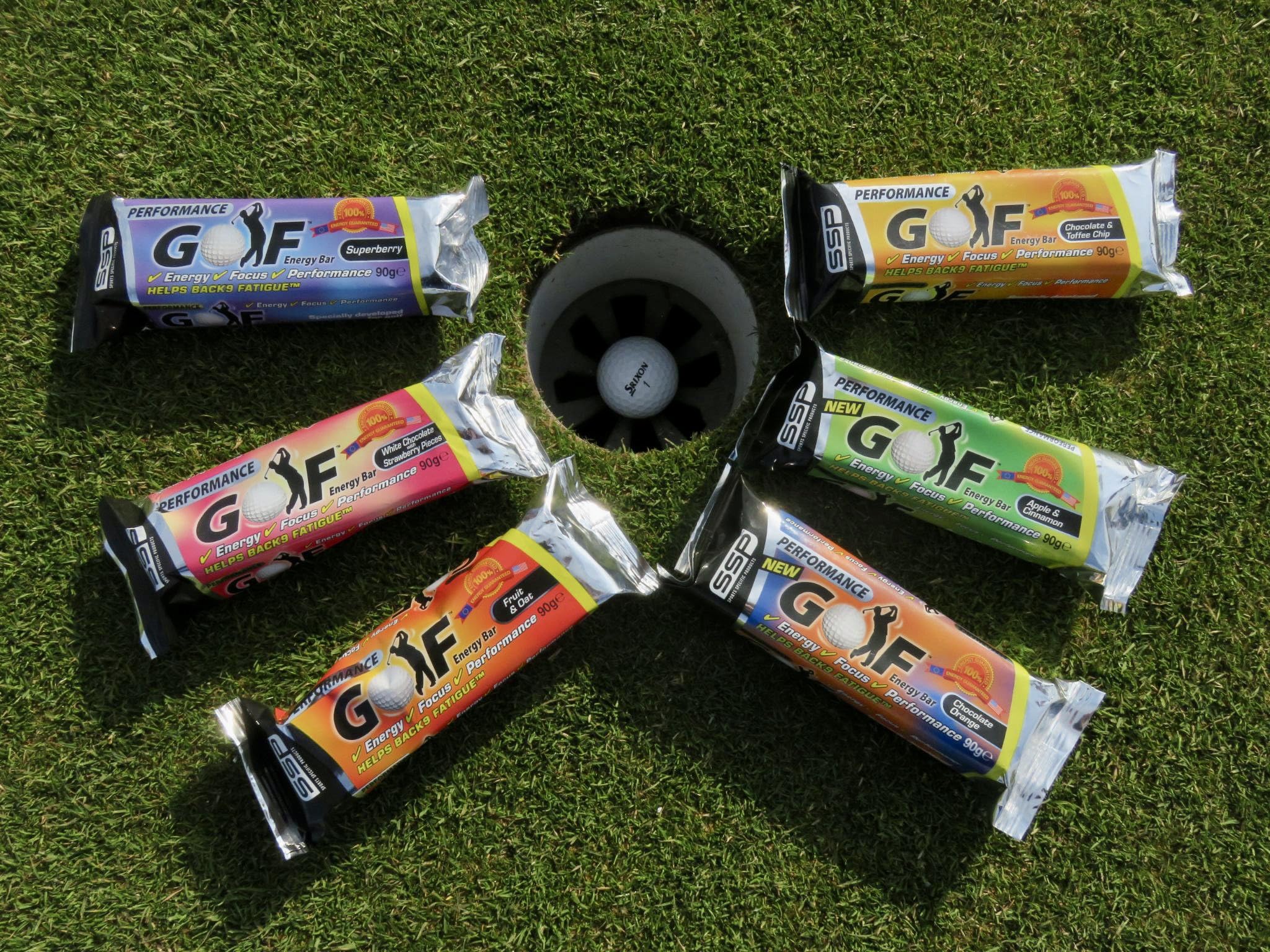 SSP Golf Performance Barres énergétiques 24 x 90 g Bars- NEUF Chocolat Orange