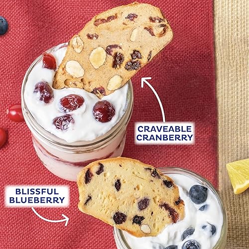 Miniatura 5 de THINaddictives Paquete variado de 6 unidades, 6 sabores con 18 galletas por caja, galletas finas de almendras dulces y crujientes, galletas