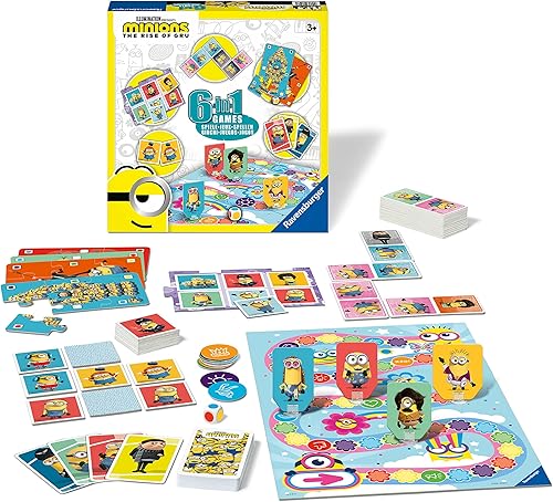 Miniatura 2 de Ravensburger Minions 2 The Rise of Gru - Juego de compendio de juegos 6 en 1 para niños a partir de 3 años
