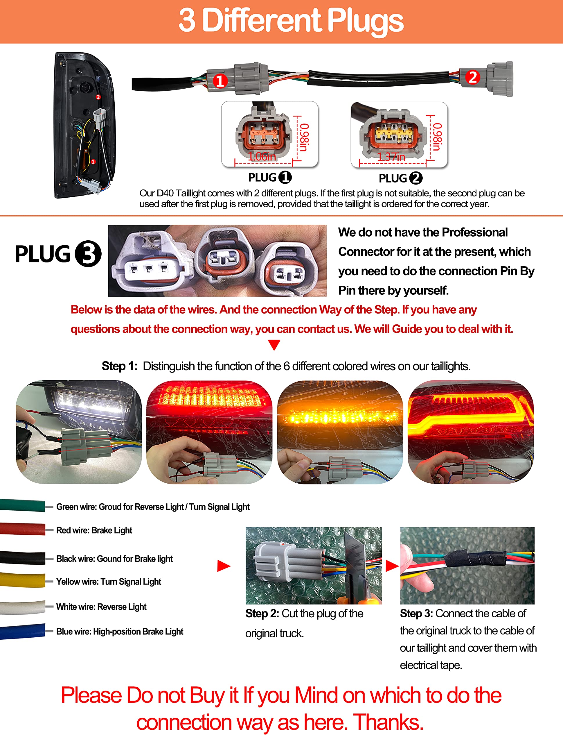 0521 Nissan Frontier Tail lights Assembly for 20052021 Nissan Navara