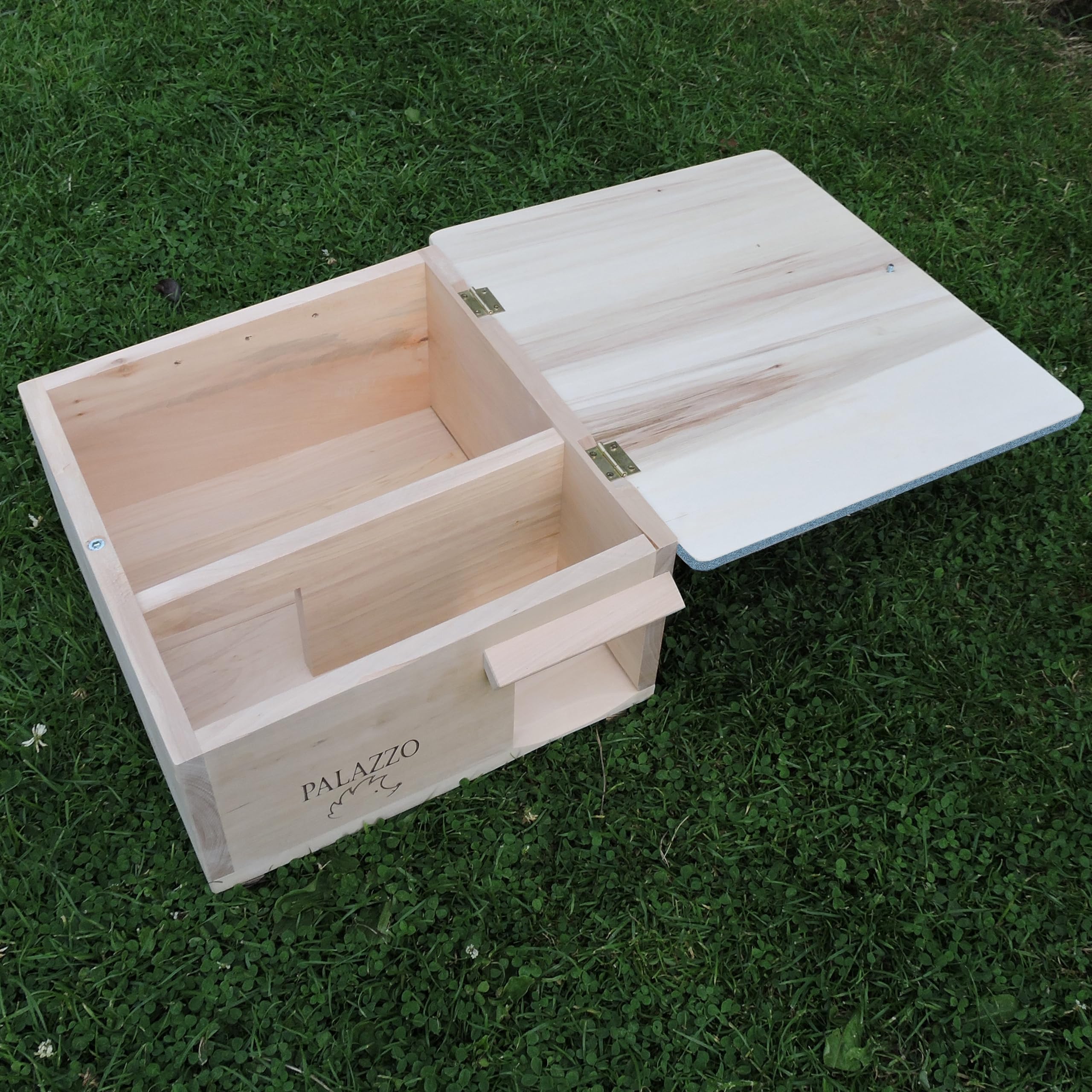 Dokkodo Igelhaus wetterfest aus Holz – Igelhotel & Winterquartier mit Labyrinth-Eingang – Sicherer Unterschlupf für Garten, 47 × 45 × 26 cm Palazzo