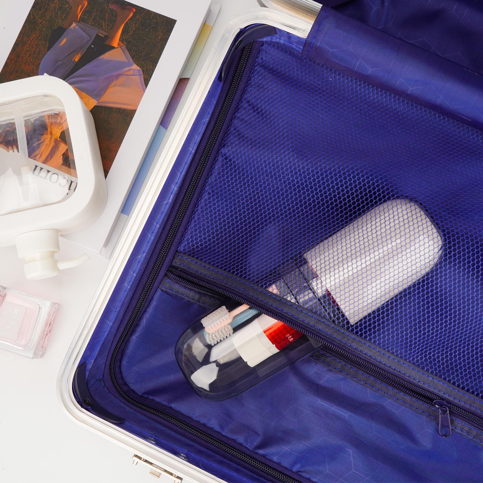 Custodia da viaggio per spazzolino da denti, portatile, da viaggio, con tazza per spazzolino da denti, 3 in 1, porta spazzolino da denti e dentifricio con coperchio, per viaggi, casa