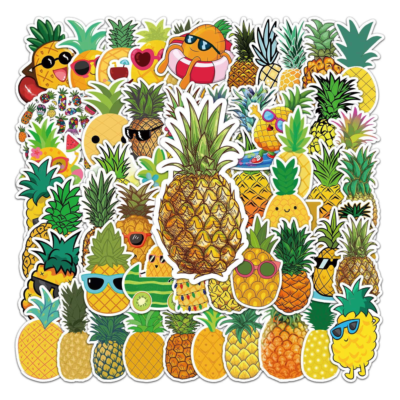 Cute Animal Stickers - 50 Pcs Waterproof Vinyl Decals -19
