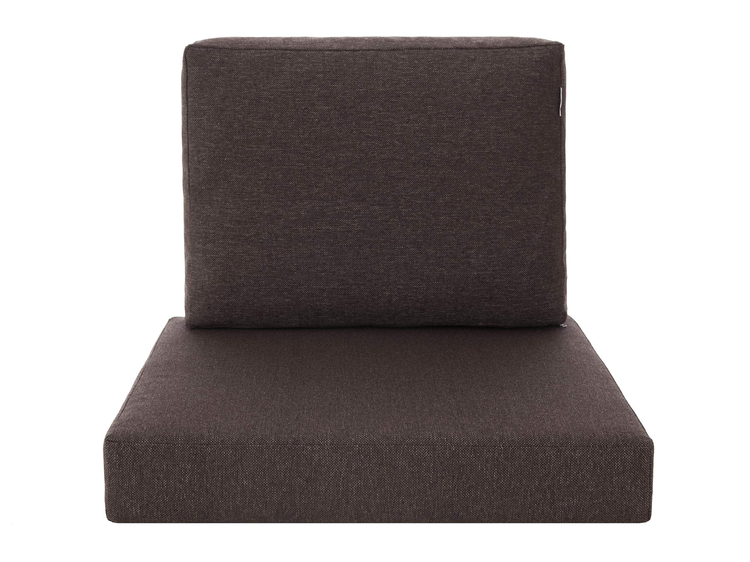 Set Cuscini Per Poltrona Da Esterno 60x55x40 Cm - Rattan, Grigio Cenere, Fodera Rimovibile - Foto 2