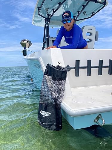 Miniatura 5 de Boat Trix - Bolsa de basura reutilizable, lavable, de malla y nailon y poliéster, varios tamaños y modelos (línea delgada, grande)