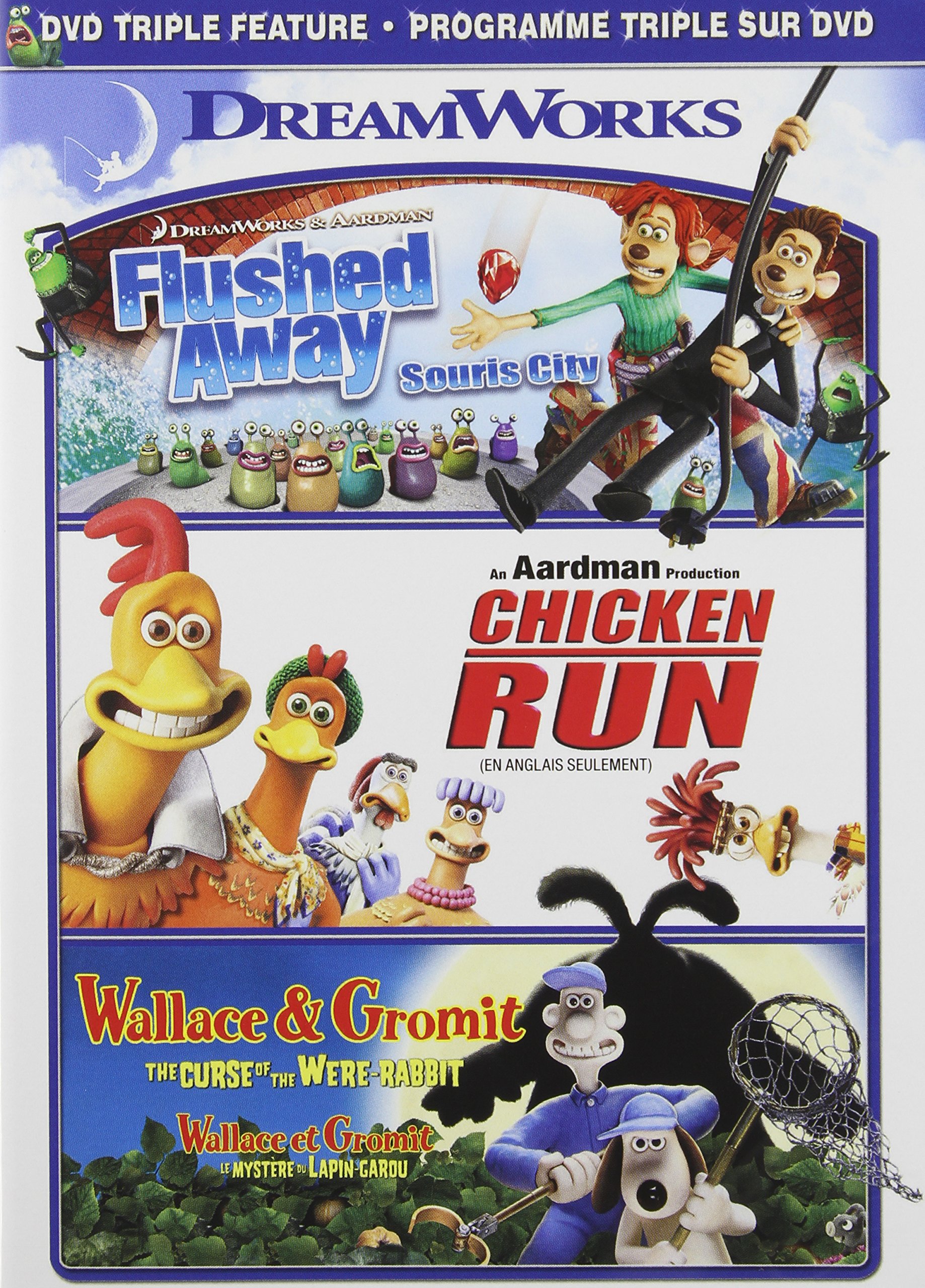 Flushed Away / Chicken Run / Wallace & Gromit Triple Feature [DVD]