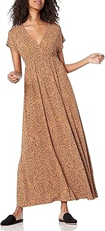 Amazon EssentialsWomen's Waisted Maxi Dress (Available in Plus Size)
