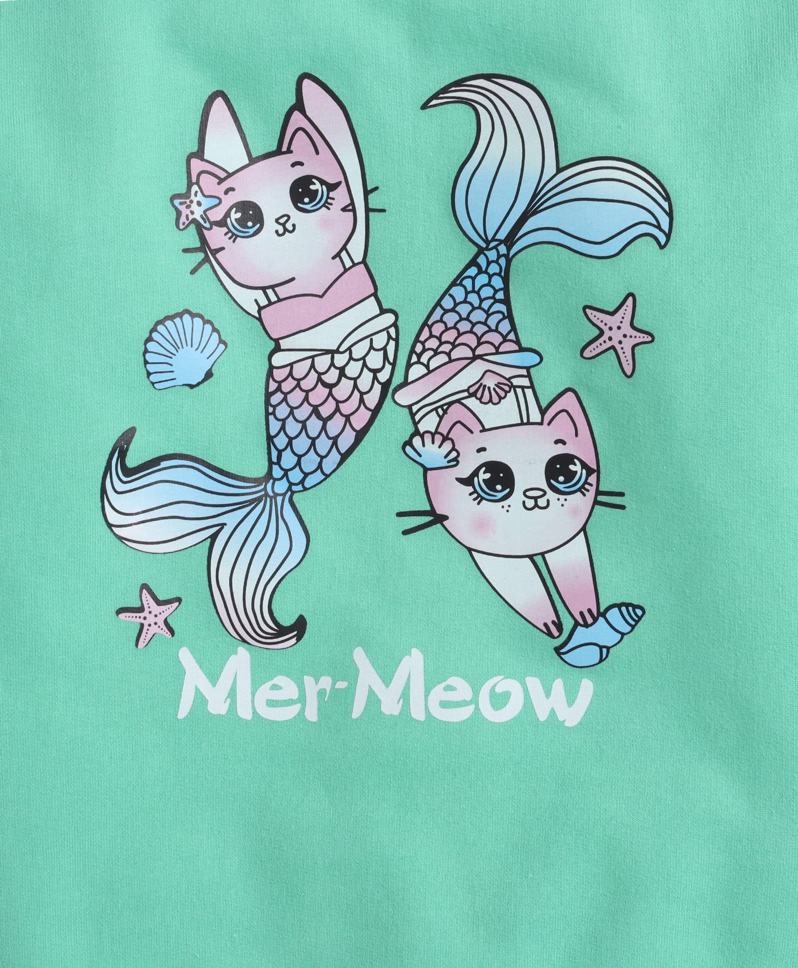 MINITATU Baby Girl's Cotton Crew Neck Regular Fit Sweatshirt (MT-3278E-AN_Turquoise_12 Months-18 Months) 1