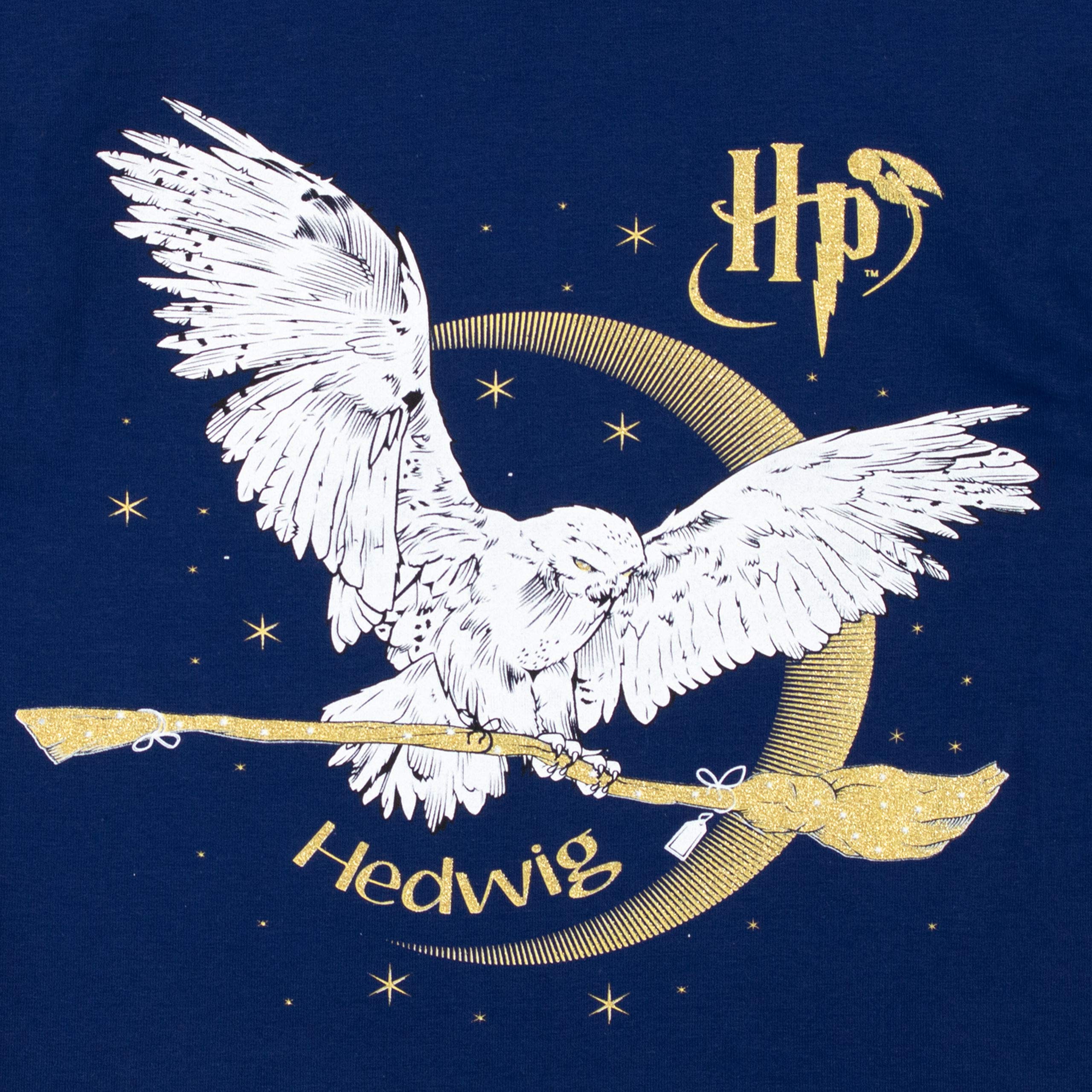 Harry Potter Pigiama a Maniche Lunghe per Ragazze Hedwig Vestibilitta Stretta