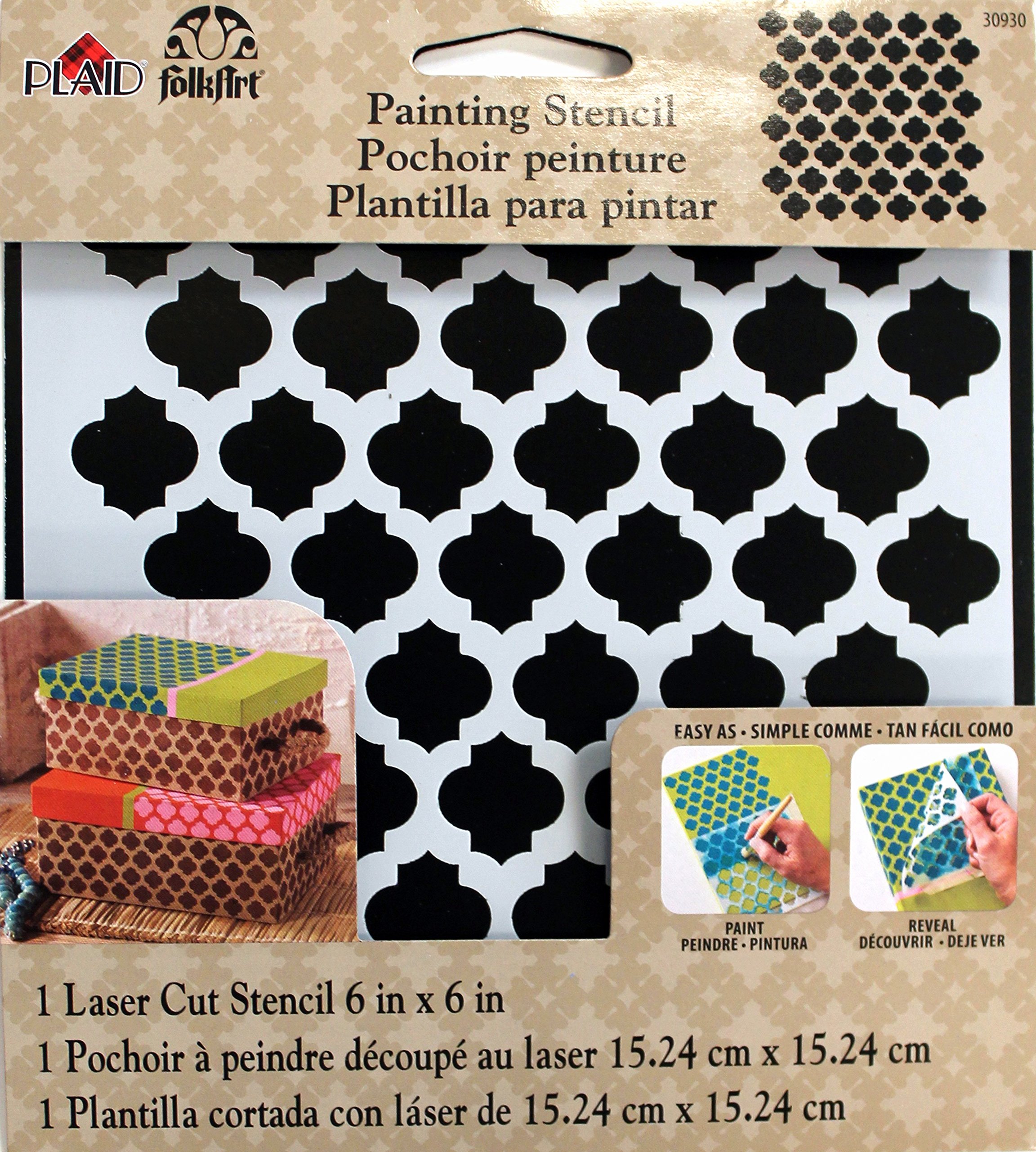 FolkArt Small Painting Stencil, Casablanca