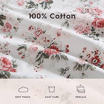 ローラアシュレイ　フィティッドシーツ Amazon.com: Laura Ashley - Duvet Set, Super Soft & Cozy