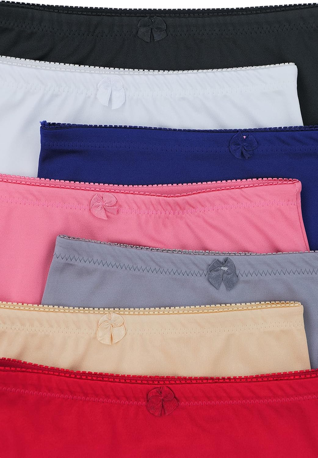 ToBeInStyle Women's Pack of 6 High-Waisted Girdle Brief Tummy Support Everyday Panties