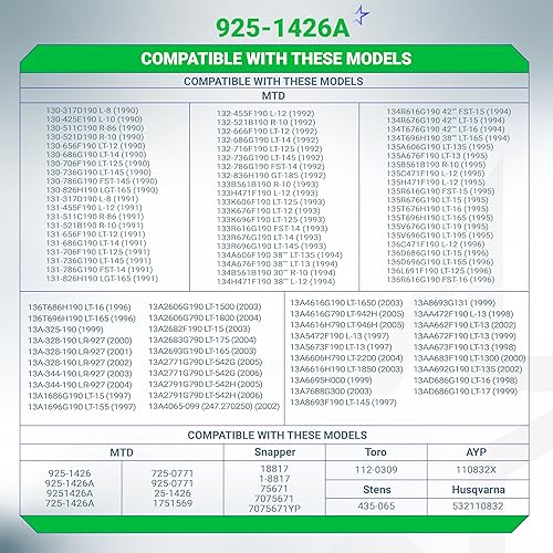 Miniatura 7 de BlueStars 725-1426 Solenoide de arranque - Compatible con MTD 925-1426 925-1426A 725-1426A 725-0771 925-0771 Snapper 18817 75671 Toro 112-0309