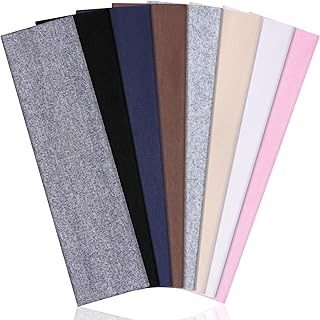 Ztomine 8 Pack Headbands for Women Non Slip - Stylish Sports Hair Bands for Women's Hair - Soft Cotton Cloth Stretchy Headbands for Women for Yoga, Outdoor Exercise Running