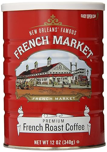 Miniatura 20 de French Market Coffee & Chicory Restaurant Blend Café molido tostado medio oscuro, lata de 12 onzas (paquete de 6)