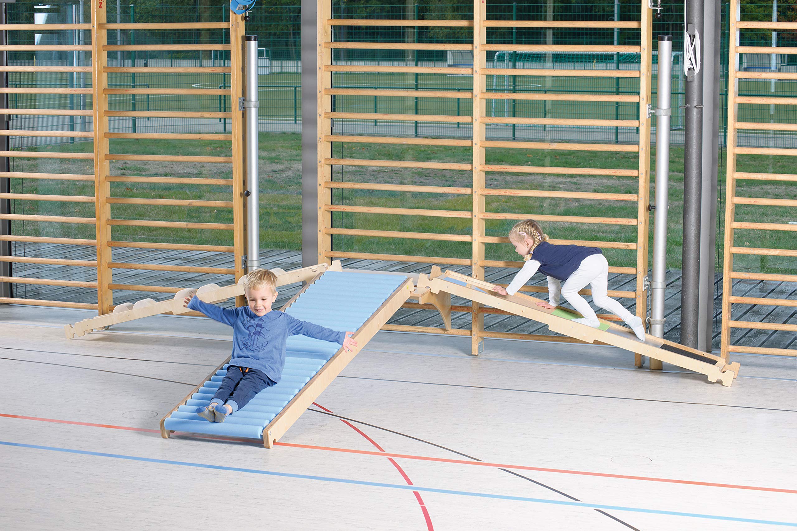 Erzi 44441 Rollenrutsche L aus Holz, für Sport und Therapie