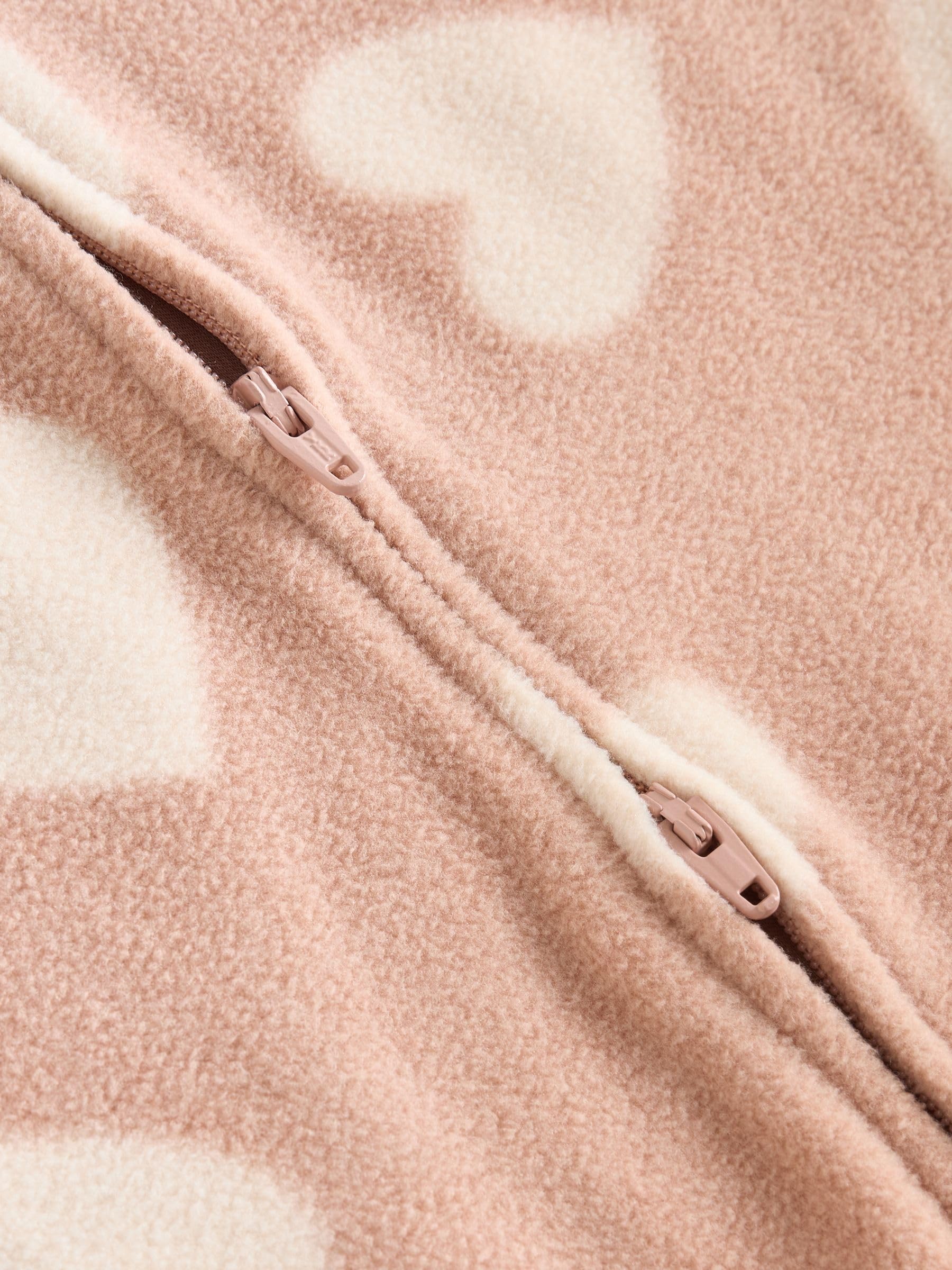 NEXT Bambina Confezione da 2 Tutine Bebè in Micropile con Zip bidirezionale