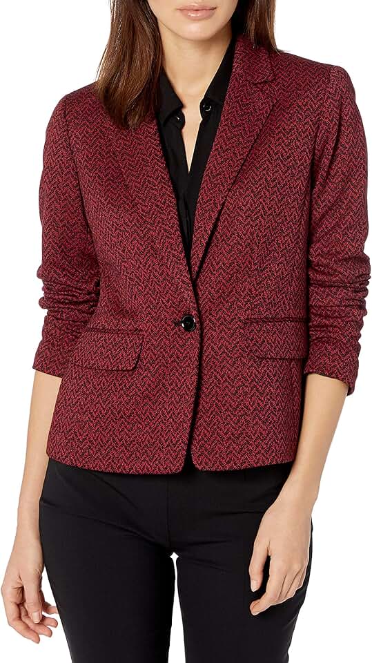 women's ponte knit blazer