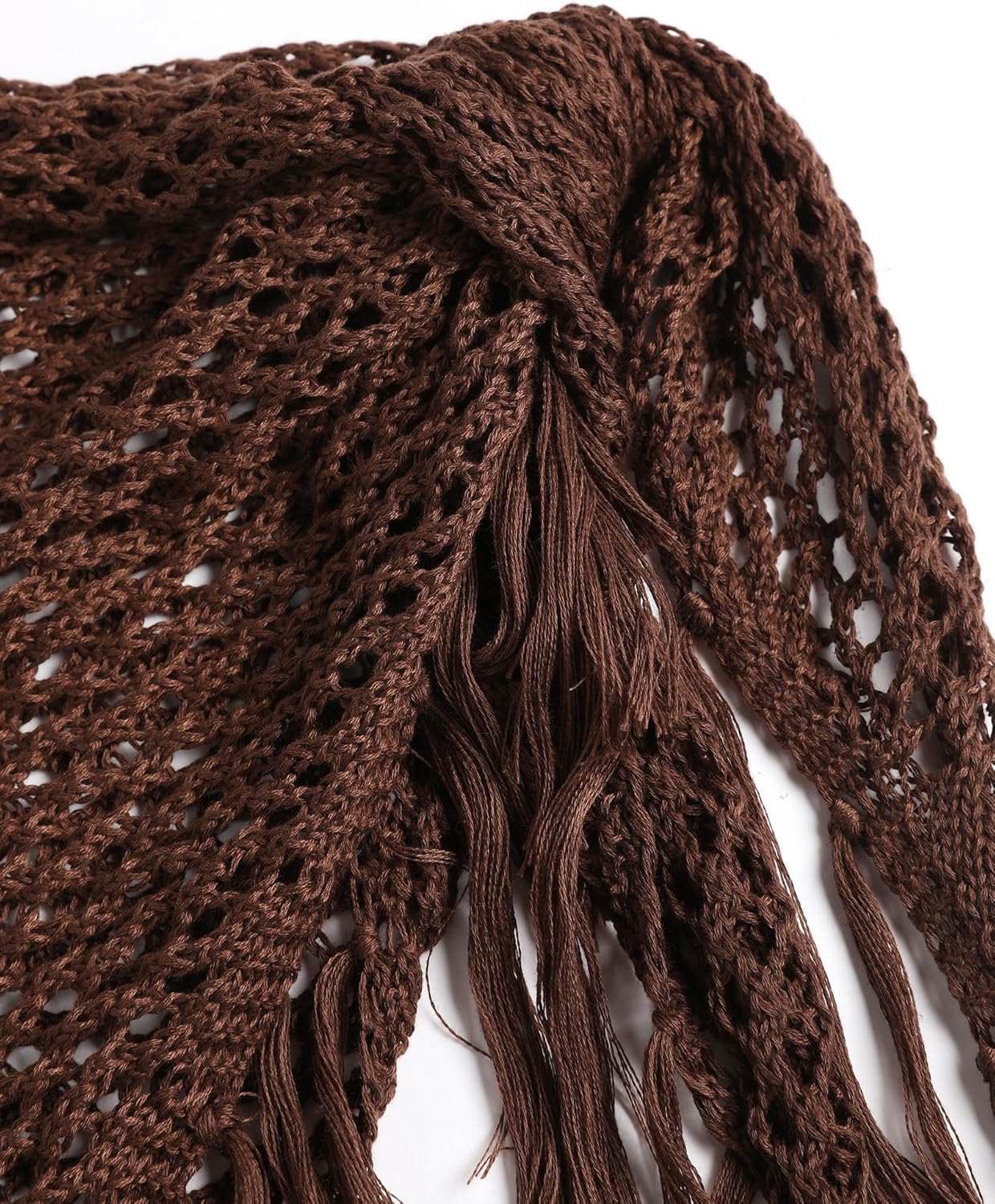 ZAFUL Crochet Sarong Coverups for Women Beach Vacation Starfish See Thru Tie Side Bathing Suit Cover Up Mini Skirt - Image 3