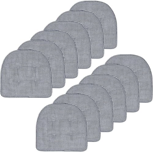 Miniatura 126 de Sweet Home Collection - Cojín de espuma viscoelástica para silla, con capitoné, parte trasera de goma antideslizante, en forma de U, de 17 x 16