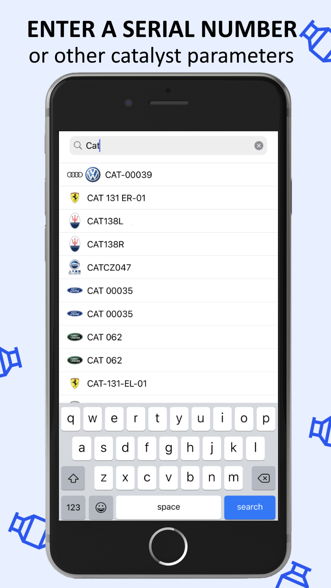 Auto Catalyst Market app. Huge catalytic converter catalog with real