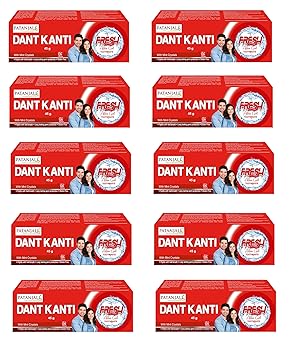 Patanjali Dant Kanti Active Fresh Gel Toothpaste 45gm (Pack of 10)
