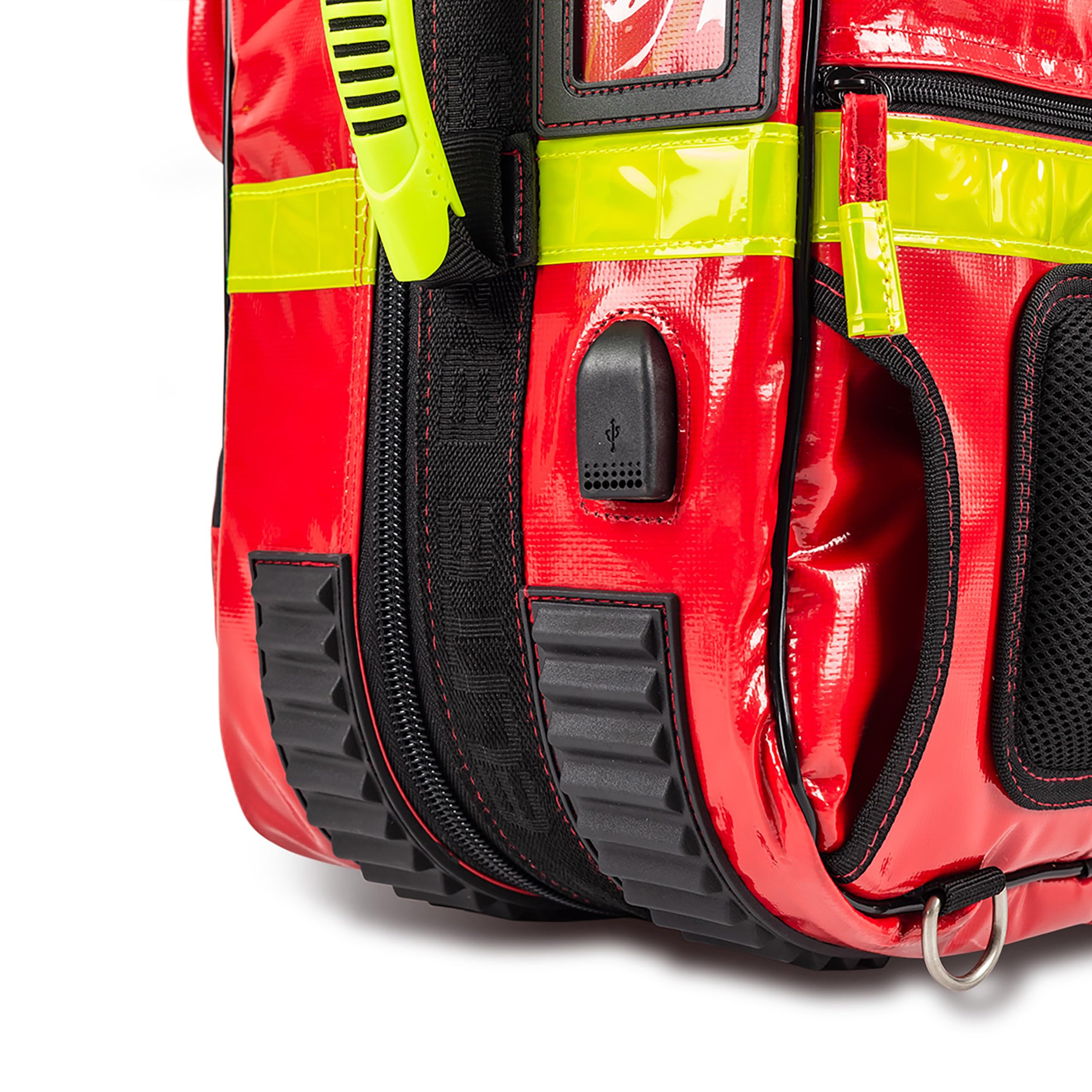 ELITE BAGS - EMERAIR PLANE Notfallkoffer | rot | robuster Notfallrucksack | ergonomisches Rucksack-Tragesystem | inkl. Modultaschen | Stoß-Schutz und Polsterung