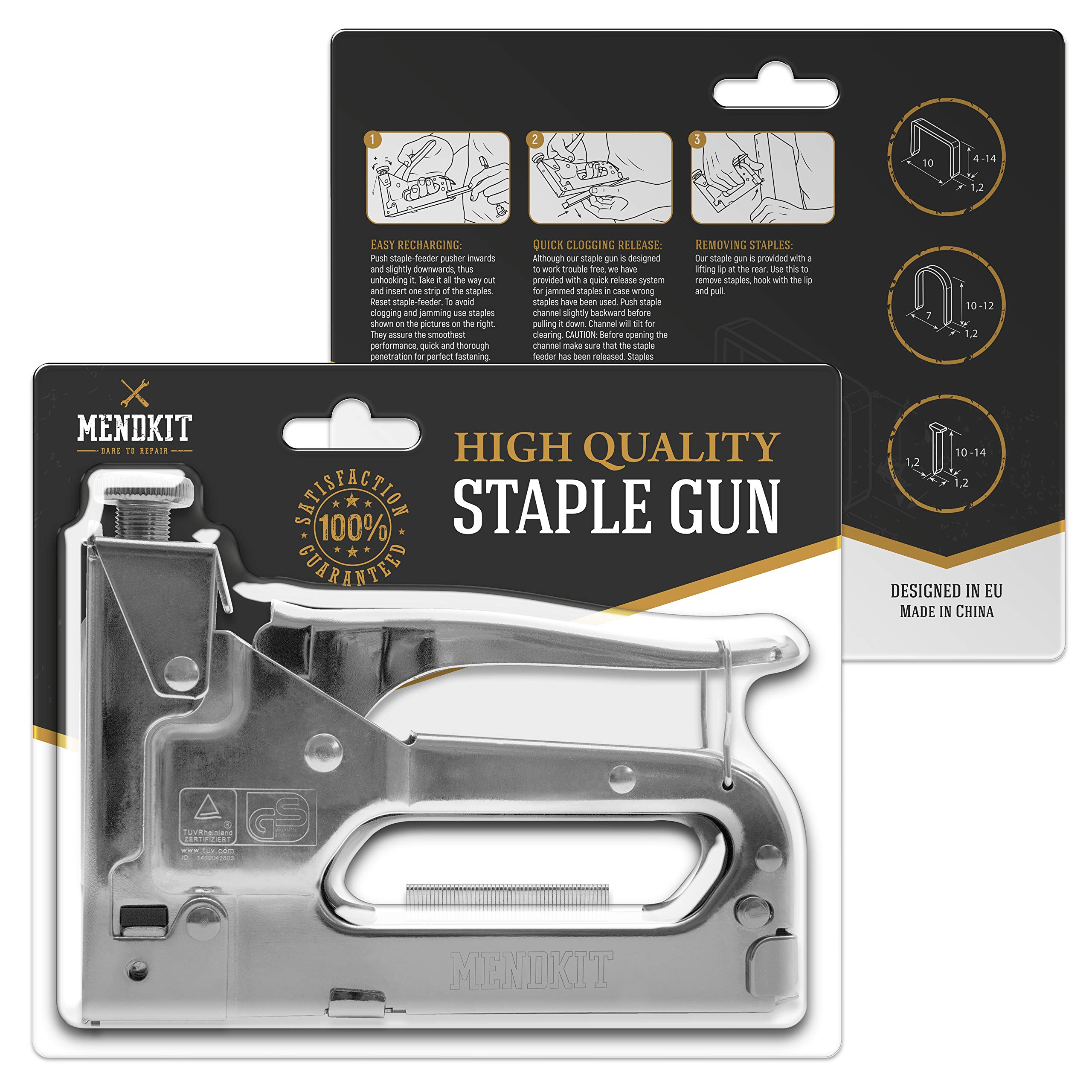 Otter Staple Gun Uses T50 Rapid Type Staples High Impact HDSGM1