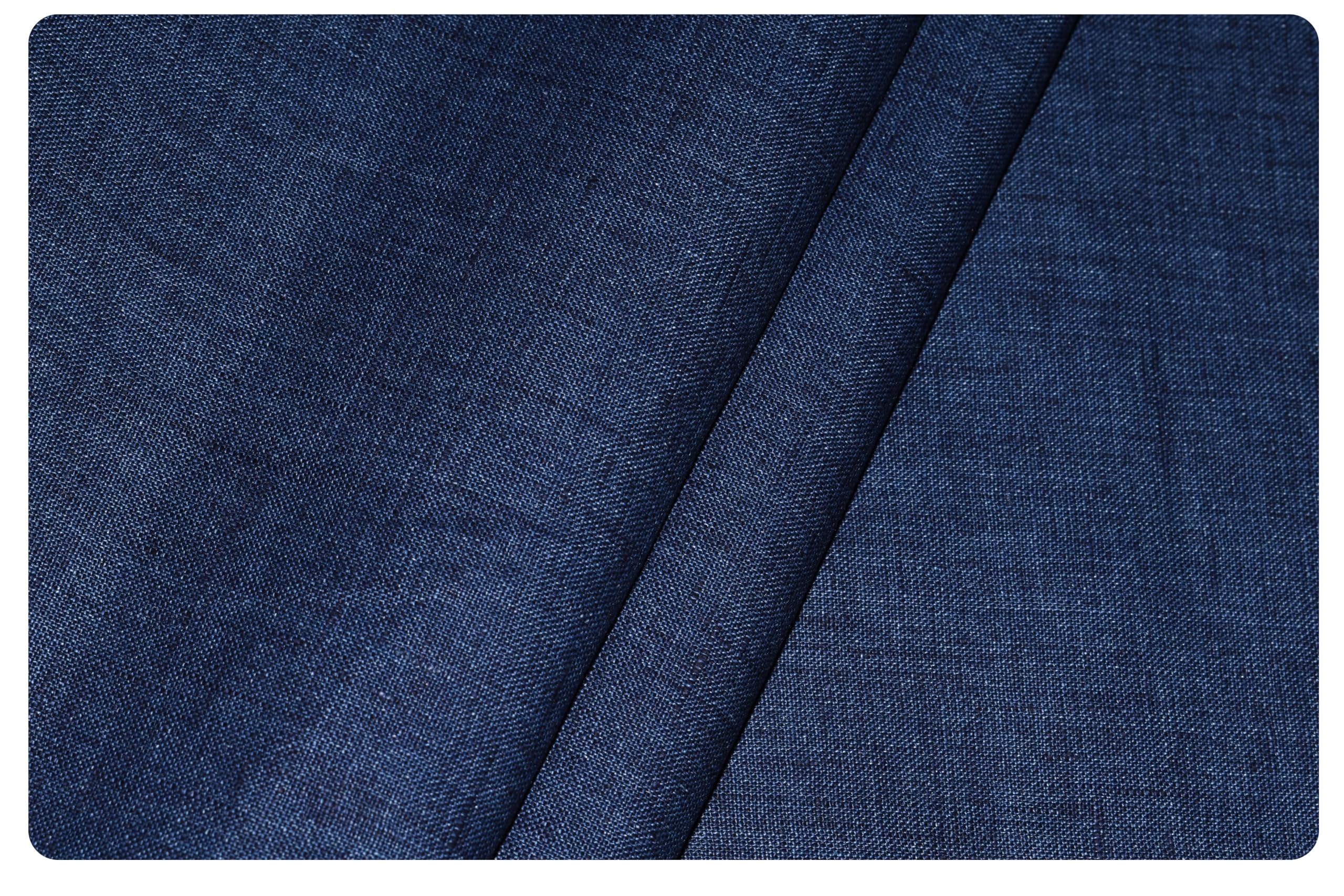 arvind Men's Pure Linen Solid 1.60 Mtr Unstitched Shirt Fabric (LE60A5)-picture-30