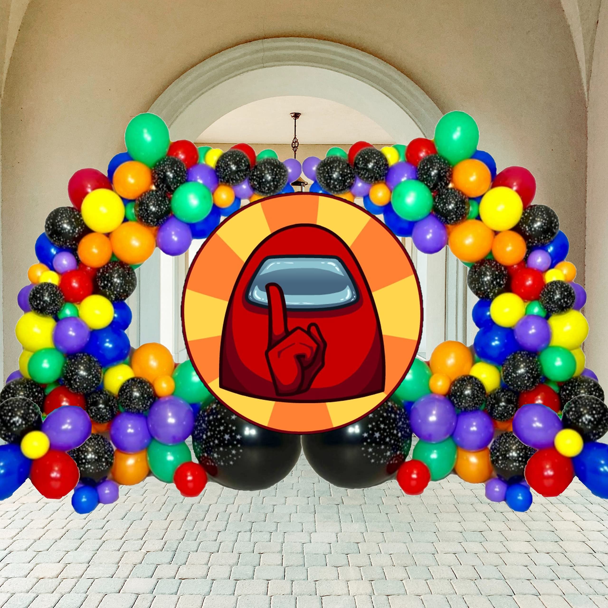 Buy STK Galaxy Balloons Arch Compatible for Among Us Balloon Garland