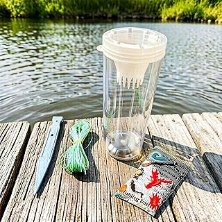 Outdoor and Aquarium Minnow Trap – Clear Plastic Small Fish Trap Bottle, Ideal for Parent-Child Outdoor Activities, Portable Camping & Fun Fishing; Suitable for Catching Fish, Crabs, and Shrimp.