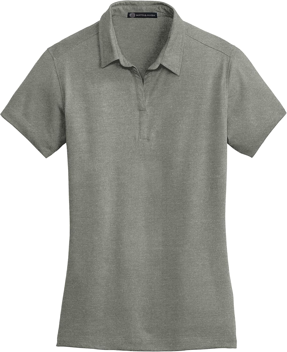 Mato & Hash Womens Cotton Blend Polo - MH - Monument Grey MHL577SA 2XL