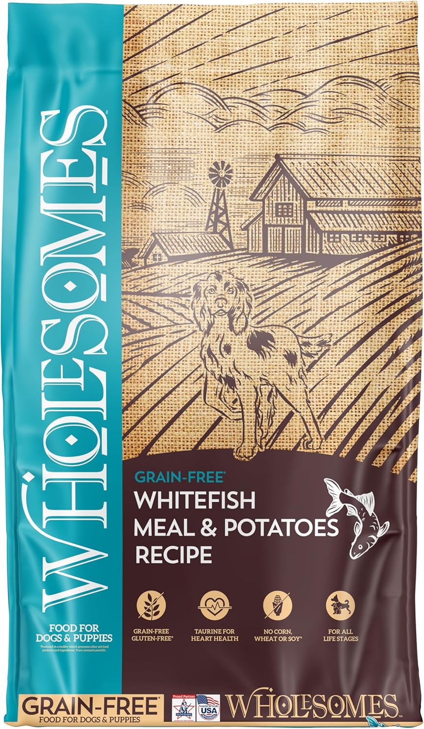 Wholesomes Whitefish Meal & Potatoes Grain-Free Dry Dog Food 35 lb