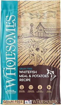 Wholesomes Whitefish Meal & Potatoes Grain-Free Dry Dog Food, No Gluten, Soy, Wheat, Corn, Omega Fatty Acids, 35 lb Bag