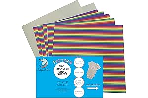 Rainbow Burst HTV Vinyl for Vibrant Fabric Designs