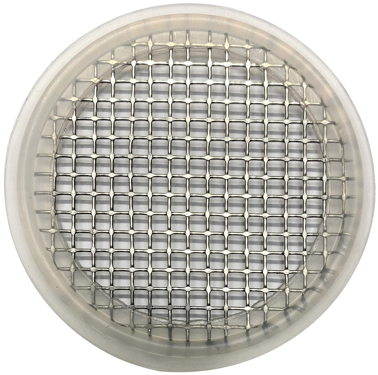 2" Sanitary Tri-Clamp Gaskets (Pack of 2), Bonded Type Screen (#6 Mesh/ 3360 μm) Gaskets, Platinum Silicone