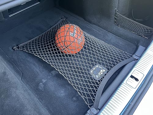 Miniatura 2 de Red de carga elástica para maletero para Mercedes Benz Clase S 2021-2023  Organizadores de maletero premium y almacenamiento  Red de equipaje para